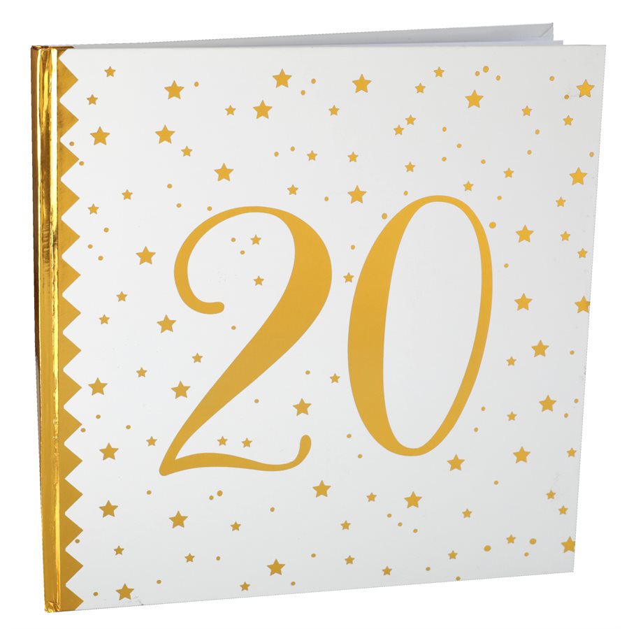 Livre D'Or Pour Grandes Occasions - 20 Pages - Format 22 X 22 Cm - Idéal Pour Mariage, Baptême, Retraite - 4