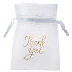 Sachet Just Married métallisé Or 7.5 x 10 cm Sachet de 6 piè