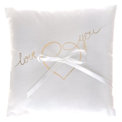 Coussin Just Married métallisé Or 18 x 18 cm Sachet d'1 pièc Coussin Just Married métallisé Or 18 x 18 cm Sachet d'1 pièc