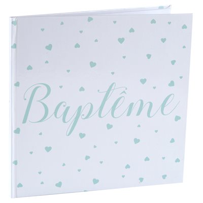 Livre d'or Baptême Mint 24 x 24 cm Sachet d'1 pièce Livre d'or Baptême Mint 24 x 24 cm Sachet d'1 pièce