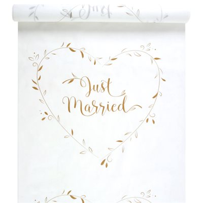 Tapis Just Married Or 75 cm Rouleau de 10 mètres Tapis Just Married Or 75 cm Rouleau de 10 mètres