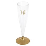 Flûte âge or 18 ans 14 cl Thermorétracté 6 pièces
