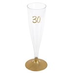 Flûte âge or 30 ans 14 cl Thermorétracté 6 pièces