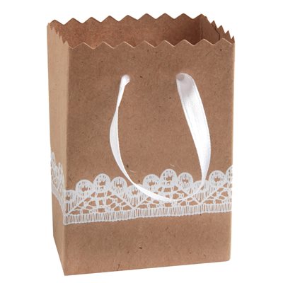 Boîte dentelle Kraft 6 x 3 x 9 cm Sachet de 6 pièces Boîte dentelle Kraft 6 x 3 x 9 cm Sachet de 6 pièces