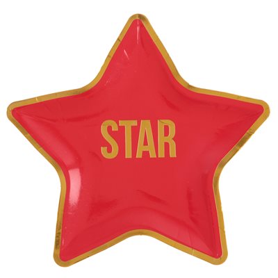 Petite assiette Hollywood Rouge 22 x 22 cm Sachet de 10 pièc Petite assiette Hollywood Rouge 22 x 22 cm Sachet de 10 pièc