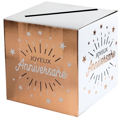 Tirelire Anniversaire Etincelant Rose 20 x 20 x 20 cm Sachet Tirelire Anniversaire Etincelant Rose 20 x 20 x 20 cm Sachet
