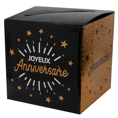 Tirelire Anniversaire Etincelant Or 20 x 20 x 20 cm Sachet d Tirelire Anniversaire Etincelant Or 20 x 20 x 20 cm Sachet d