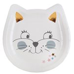 Assiette Kitty party Multicolore 18 x 18 cm Sachet de 10 piè