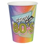 Gobelet 80's Multicolore Ø 7.8 x 9.7 cm  /  27cl Sachet de 10