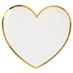 Assiette Passe partout Blanc 22.5 x 20 cm Sachet de 10 pièce