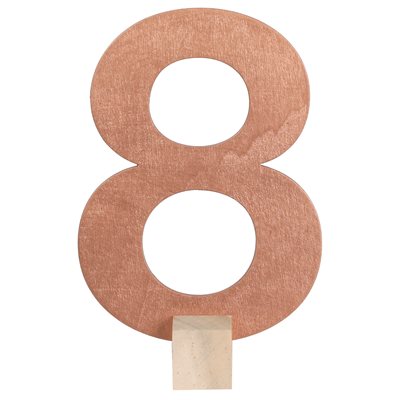 Marque table chiffre rose gold N°8 8 x 15 cm Sachet d'1 pièc Marque table chiffre rose gold N°8 8 x 15 cm Sachet d'1 pièc