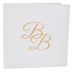 Livre d'or BB Blanc 24 x 24 cm Sachet d'1 pièce