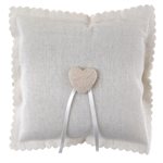 Coussin coeur Blanc 15 x 15 cm Sachet d'1 pièce
