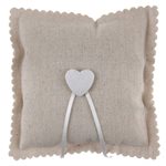 Coussin coeur Naturel 15 x 15 cm Sachet d'1 pièce