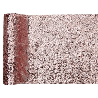 Chemin de table sequins Rose 19 cm Rouleau de 3 mètres Chemin de table sequins Rose 19 cm Rouleau de 3 mètres
