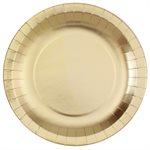 Assiette brillante Or Ø 26 cm Sachet de 10 pièces