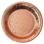 Assiette étincelante Rose Ø 22.5 cm Sachet de 10 pièces