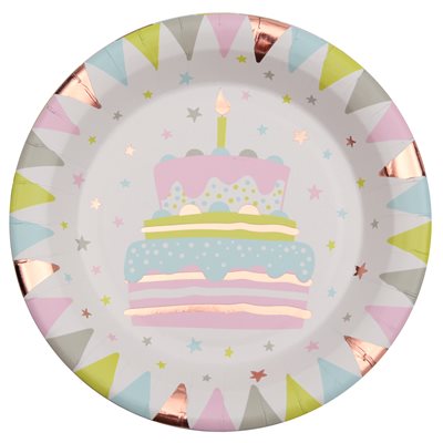 Assiette Anniversaire 1 An Multicolore Sachet de 10 pièces Ø Assiette Anniversaire 1 An Multicolore Sachet de 10 pièces Ø