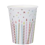Gobelet Anniversaire 1 An Multicolore Sachet de 10 pièces Ø
