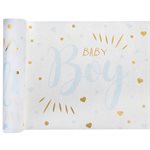 Chemin de table Baby shower métal Ciel 28 cm Rouleau de 3 mè