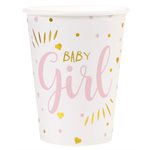 Gobelet Baby shower Rose Ø 7.8 x 9.7 cm  /  27cl Sachet de 10