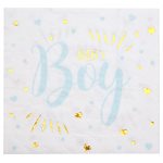 Serviette Baby shower Ciel 16.5 x 16.5 cm Sachet de 20 pièce