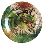 Assiette Dinosaure Multicolore Ø 22.5 cm Sachet de 10 pièces