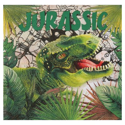 Serviette Dinosaure Multicolore 16.5 x 16.5 cm Sachet de 20 Serviette Dinosaure Multicolore 16.5 x 16.5 cm Sachet de 20