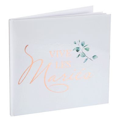 Livre d'or Bucolique Rose 24 x 24 cm Sachet d'1 pièce Livre d'or Bucolique Rose 24 x 24 cm Sachet d'1 pièce