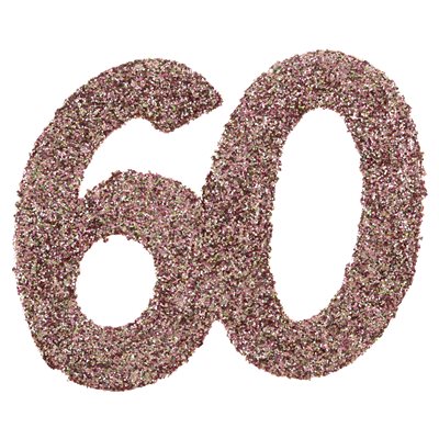Déco à parsemer âges pailleté rose gold 60 ans 6 x 6 cm Sach Déco à parsemer âges pailleté rose gold 60 ans 6 x 6 cm Sach