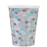 Gobelet Sirène Irisé Ø 7.8 x 9.7 cm  /  27cl Sachet de 10 pièc