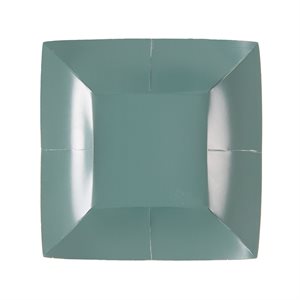 Petite assiette carrée Eucalyptus 18 x 18 cm Sachet de 10 pi