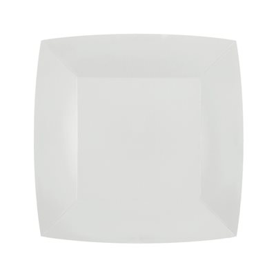 Petite assiette carrée Blanc Sachet de 10 pièces 18 x 18 cm Petite assiette carrée Blanc Sachet de 10 pièces 18 x 18 cm