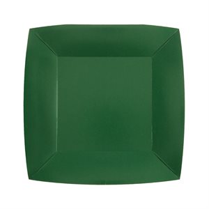 Petite assiette carrée Vert 18 x 18 cm Sachet de 10 pièces