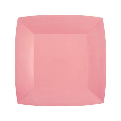 Petite assiette carrée Rose 18 x 18 cm Sachet de 10 pièces Petite assiette carrée Rose 18 x 18 cm Sachet de 10 pièces