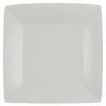 Grande assiette carrée Gris 23 x 23 cm Sachet de 10 pièces