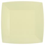 Grande assiette carrée Champagne Sachet de 10 pièces 23 x 23