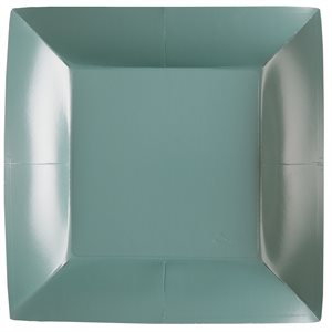 Grande assiette carrée Eucalyptus 23 x 23 cm Sachet de 10 pi