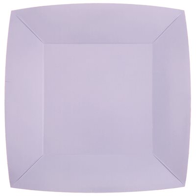 Grande assiette carrée Parme Sachet de 10 pièces 23 x 23 cm