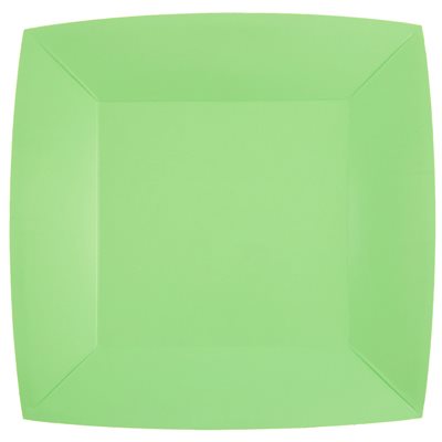 Grande assiette carrée Mint Sachet de 10 pièces 23 x 23 cm Grande assiette carrée Mint Sachet de 10 pièces 23 x 23 cm