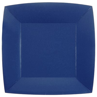 Grande assiette carrée Bleu Sachet de 10 pièces 23 x 23 cm Grande assiette carrée Bleu Sachet de 10 pièces 23 x 23 cm