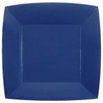 Grande assiette carrée Bleu Sachet de 10 pièces 23 x 23 cm