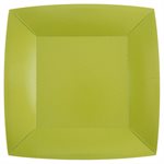 Grande assiette carrée Kiwi 23 x 23 cm Sachet de 10 pièces