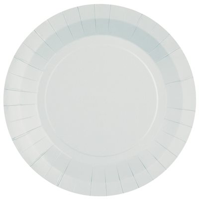 Grande assiette ronde Gris 22.5 cm Sachet de 10 pièces