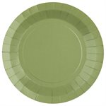 Grande assiette ronde Sauge  22.5 cm Sachet de 10 pièces