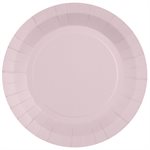 Grande assiette ronde Rose 22.5 cm Sachet de 10 pièces