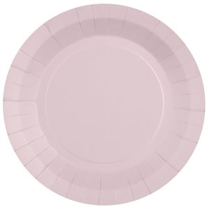 Grande assiette ronde Rose 22.5 cm Sachet de 10 pièces