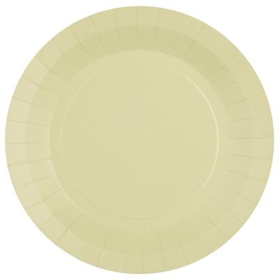 Grande assiette ronde Champagne 22.5 cm Sachet de 10 pièces