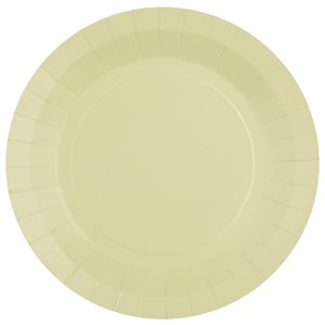 Grande assiette ronde Champagne 22.5 cm Sachet de 10 pièces