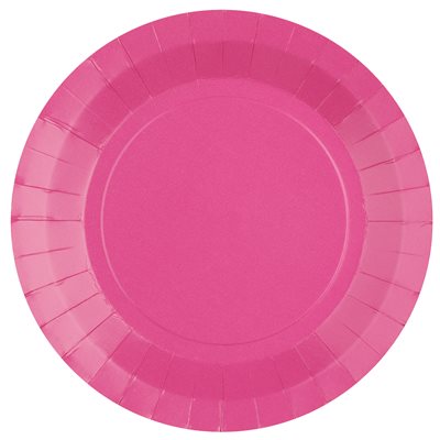 Grande assiette ronde Rose 22.5 cm Sachet de 10 pièces